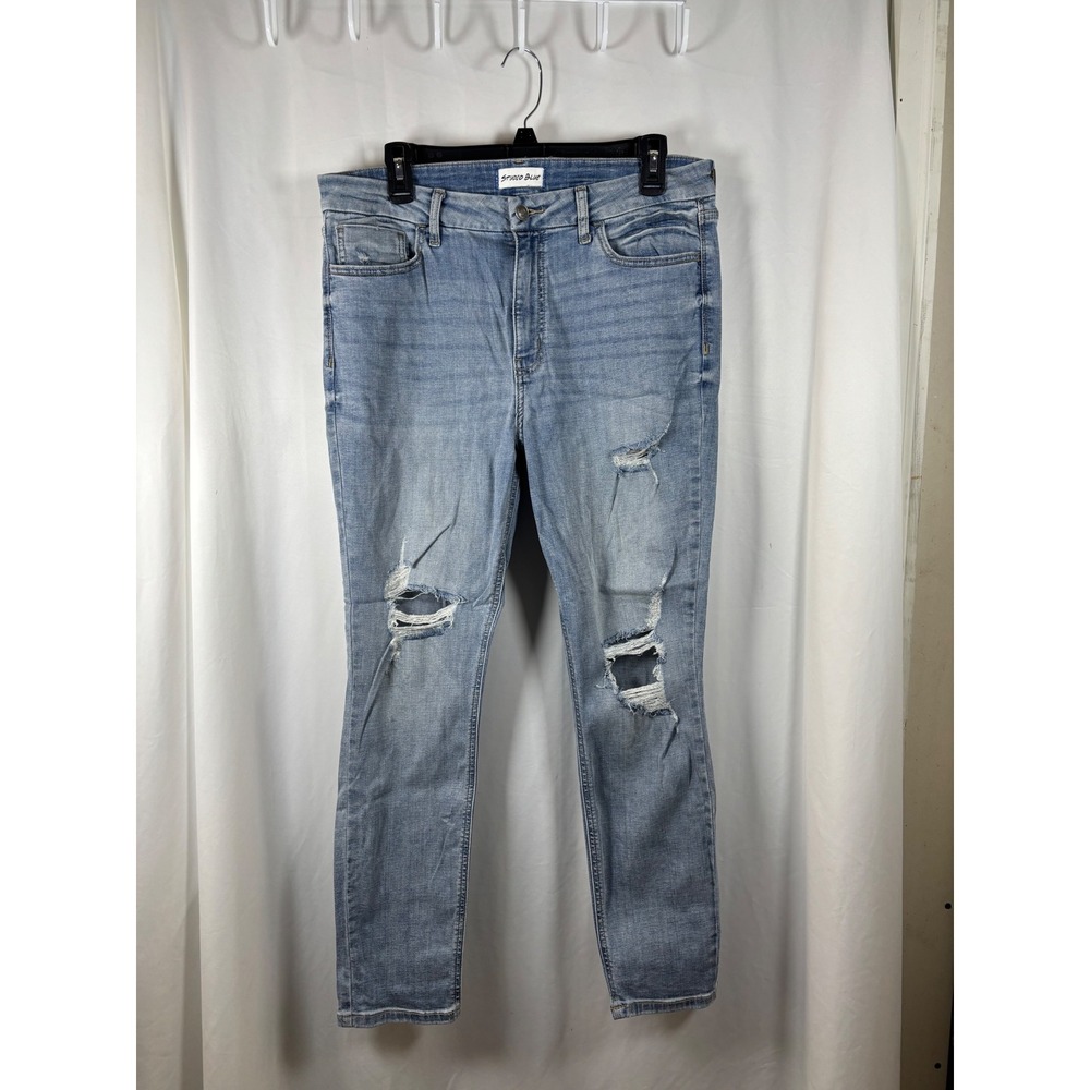 Studio Blue Los Angeles Womens Distressed Skinny Jeans Size 31 ESB01641SE